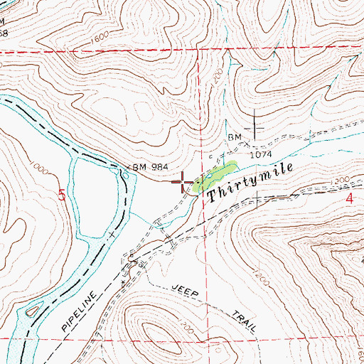 Topographic Map of Rattray Ranch, OR