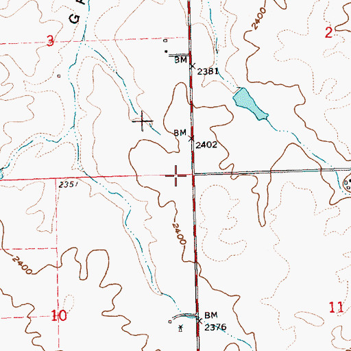 Topographic Map of Coxs Corner, OR
