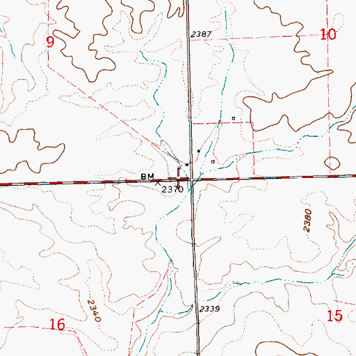 Topographic Map of Rickmans Corner, OR