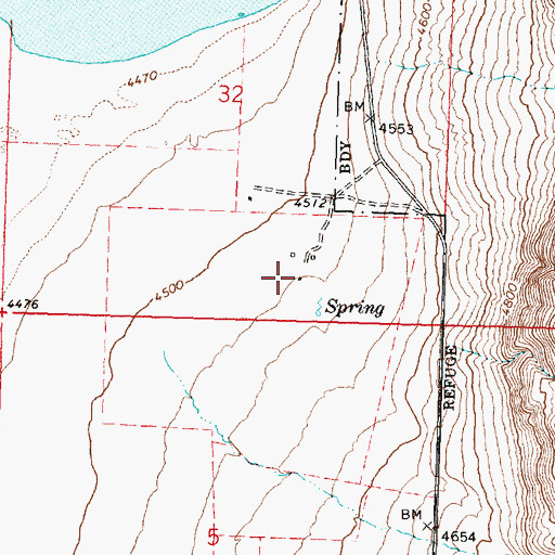 Topographic Map of Kiely Ranch, OR