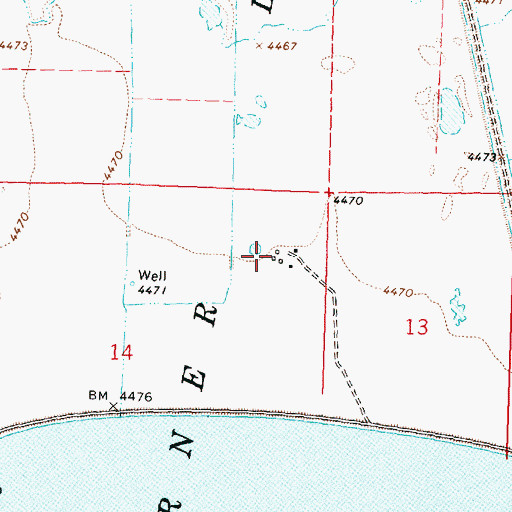 Topographic Map of Laird Ranch, OR
