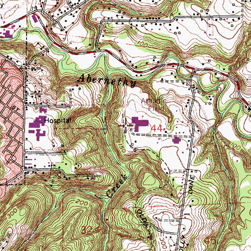 Topographic Map of Ogden Middle School, OR