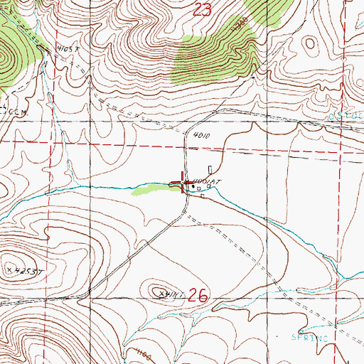 Topographic Map of Fopiano Ranch, OR