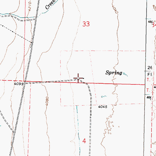 Topographic Map of Calderwood Place, OR
