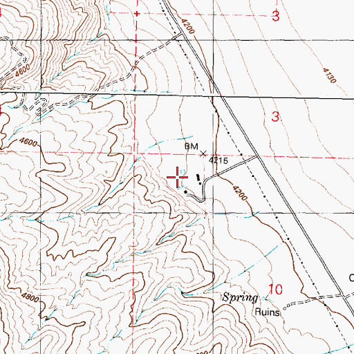 Topographic Map of Reynolds Ranch, OR