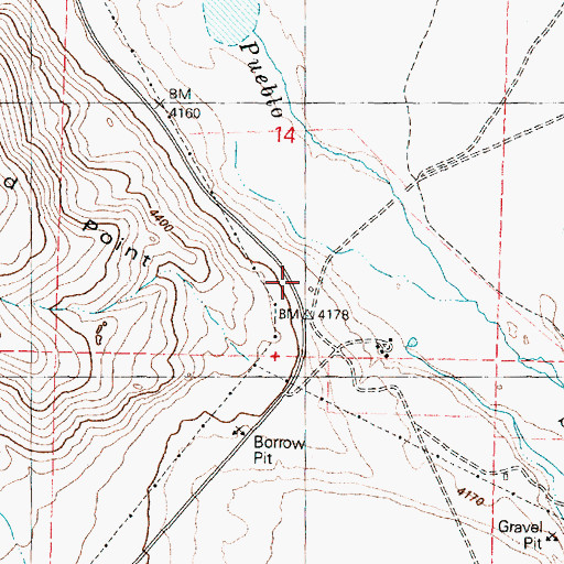 Topographic Map of Red Point School (historical), OR
