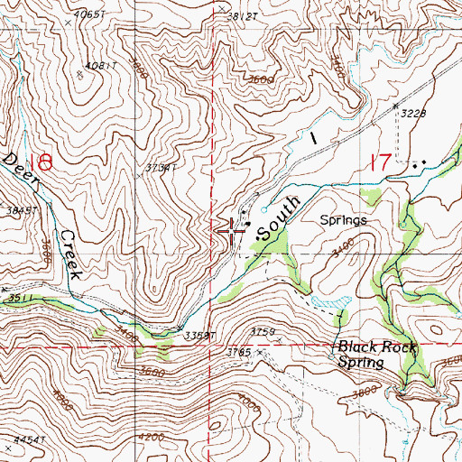 Topographic Map of Hoffman Ranch, OR