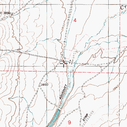 Topographic Map of Gilbert Ranch, OR