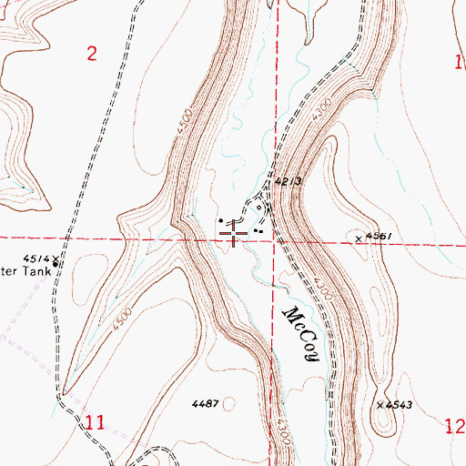 Topographic Map of Thompson Ranch, OR