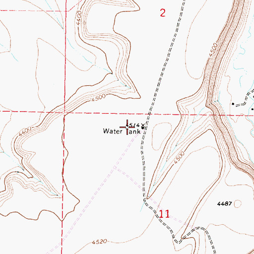 Topographic Map of Ruby Springs Well, OR