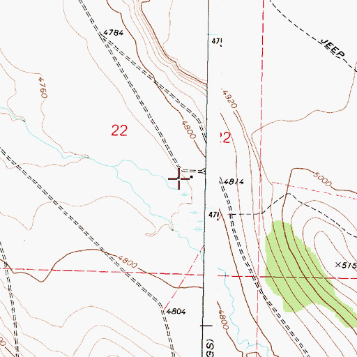 Topographic Map of Harold Otley Place, OR