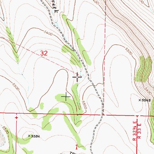 Topographic Map of Antler Seep, OR