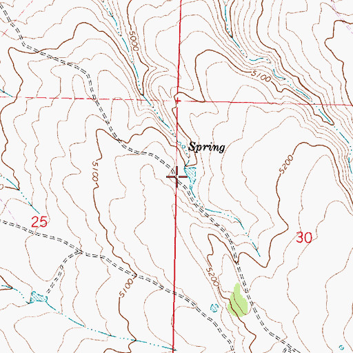 Topographic Map of New Road Reservoir, OR