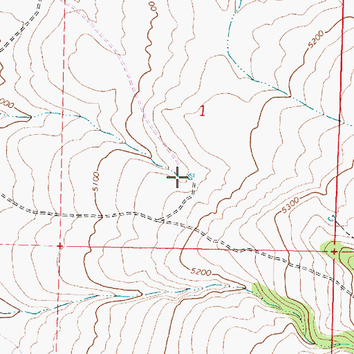 Topographic Map of Butte Creek Reservoir, OR