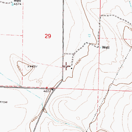 Topographic Map of M Glenn Place, OR