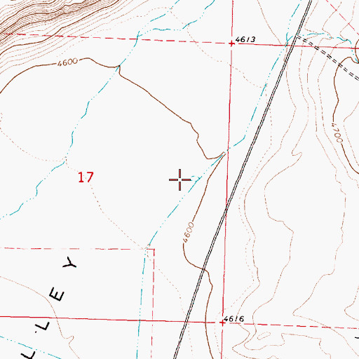 Topographic Map of Broadgate Waterhole, OR