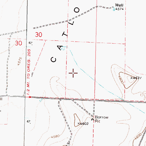 Topographic Map of Fred Wicker Place, OR