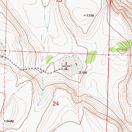 Topographic Map of Colt Waterhole, OR