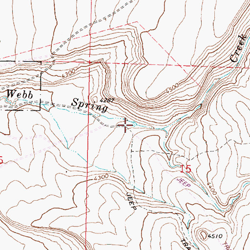 Topographic Map of Larkspur Reservoir, OR