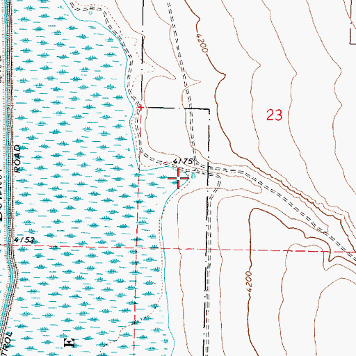 Topographic Map of Bird Waterhole, OR