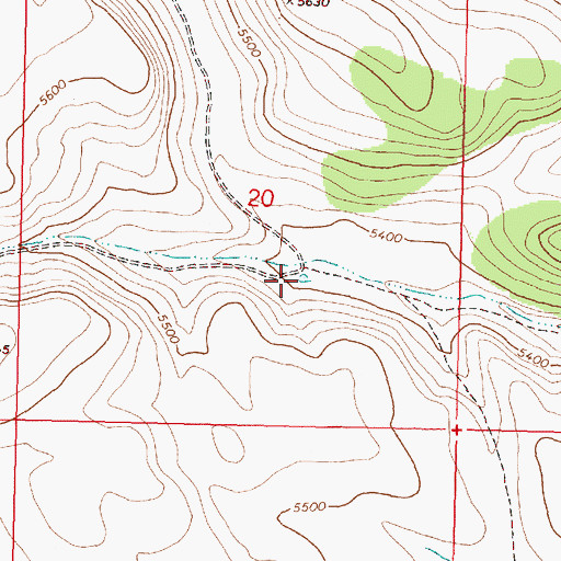 Topographic Map of Tombstone Reservoir, OR