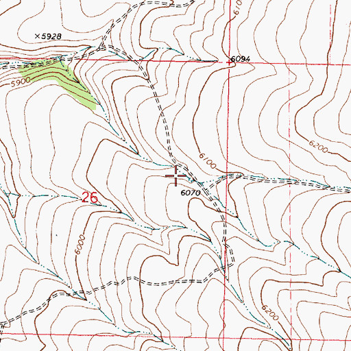 Topographic Map of Horseshoe Spring, OR