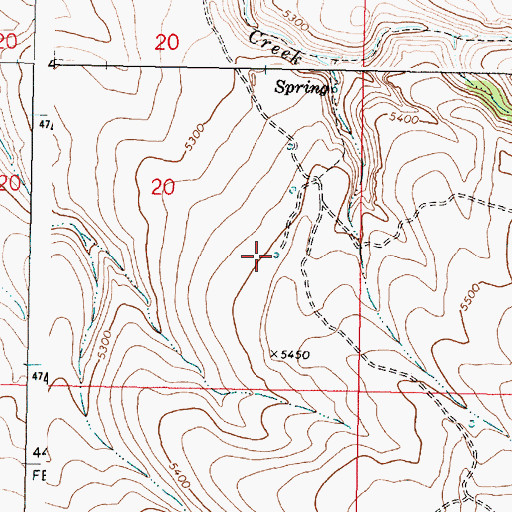 Topographic Map of Middle Reservoir, OR