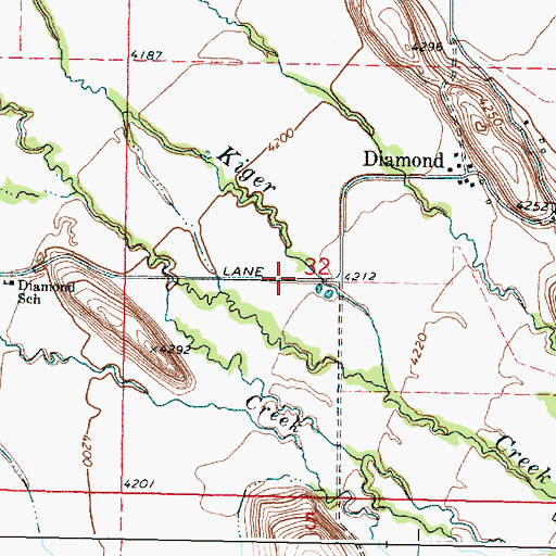 Topographic Map of W H Jones Ranch, OR
