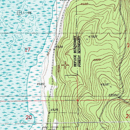 Topographic Map of Indian Burial Ground, OR
