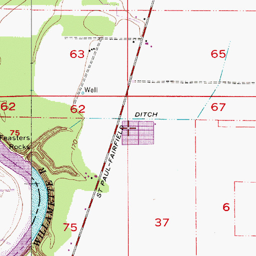 Topographic Map of Oregon State Fish Hatchery, OR