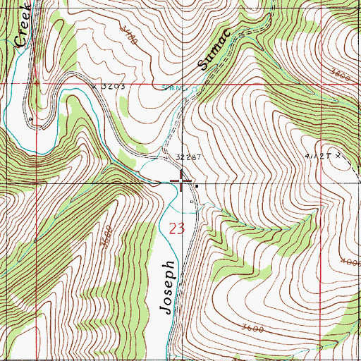 Topographic Map of Fine Ranch, OR