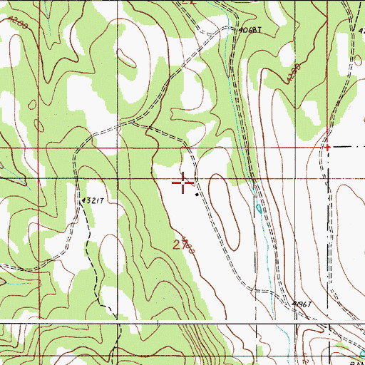 Topographic Map of Baker Ranch, OR