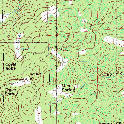 Topographic Map of Bacon Reservoir, OR