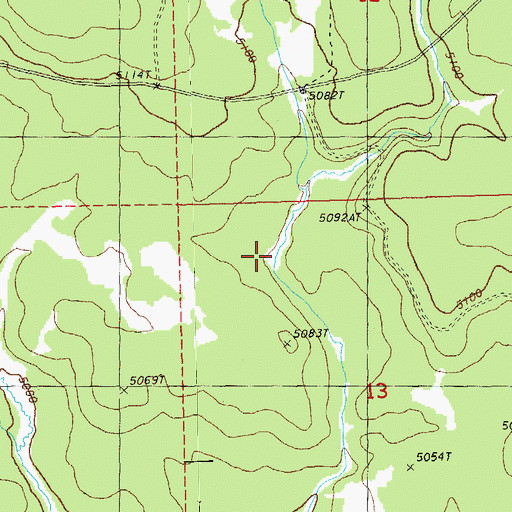 Topographic Map of Evans Pit Tank, OR