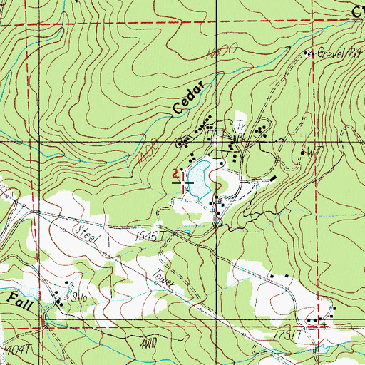 Topographic Map of Tadmor Lake, OR