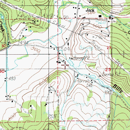 Topographic Map of Piper Reservoir, OR