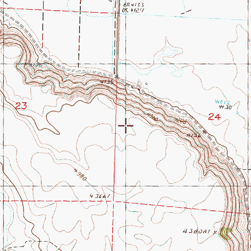 Topographic Map of Clayton Ranch, OR