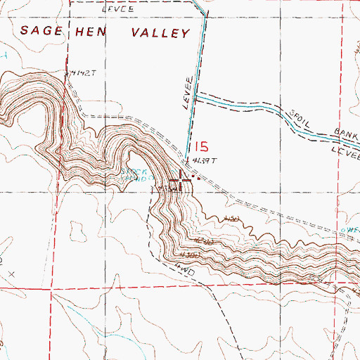 Topographic Map of Schmidt Ranch, OR