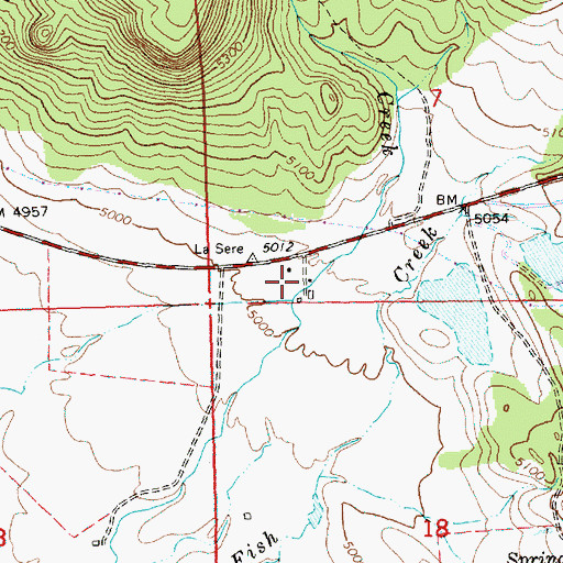 Topographic Map of D A Tracy Ranch, OR