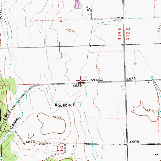 Topographic Map of Behm Ranch, OR