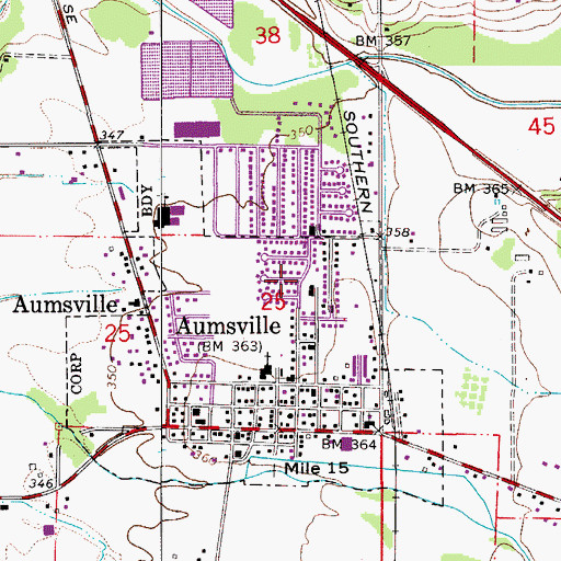 Topographic Map of Wildwood Park, OR