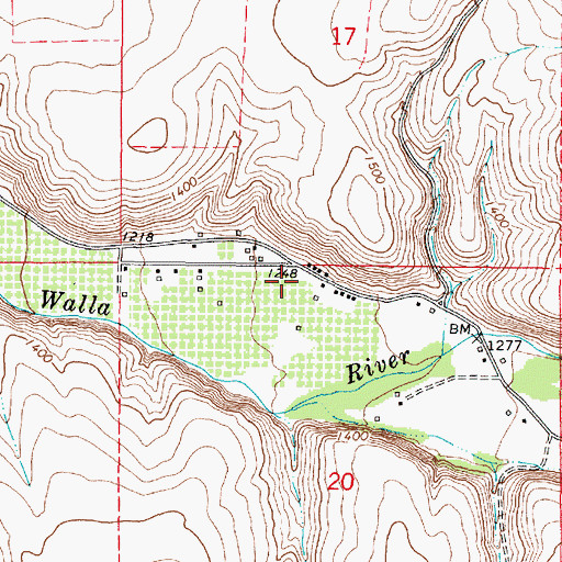 Topographic Map of Spence Ditch, OR