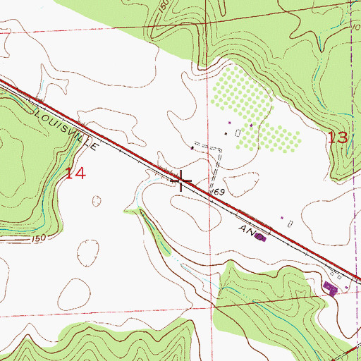 Topographic Map of Morrisville (historical), AL