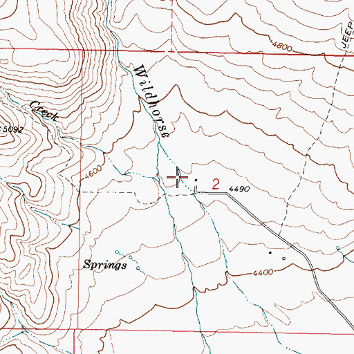 Topographic Map of Carlson Ranch, OR