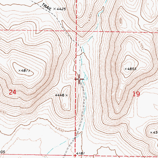 Topographic Map of South Turnbull Reservoir, OR