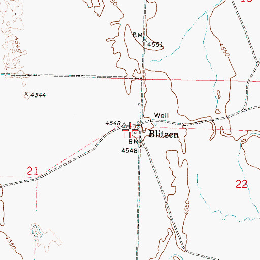 Topographic Map of Howard Anderson Place, OR