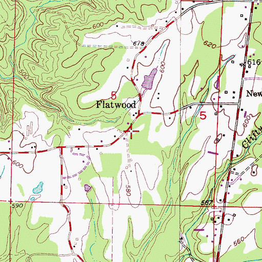 Topographic Map of Bible Missionary Church, AL