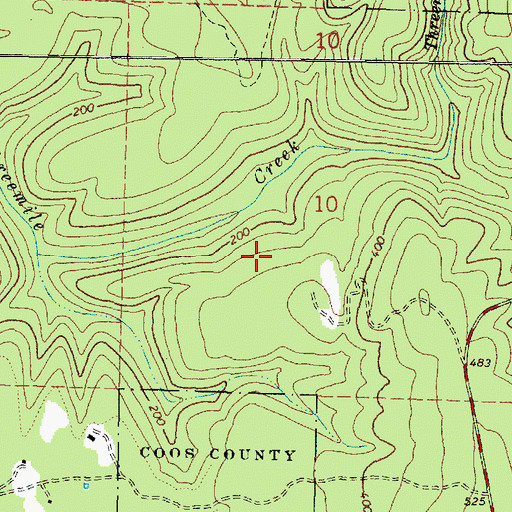 Topographic Map of Seven Devils Mine, OR