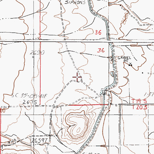 Topographic Map of Harper Airstrip (historical), OR