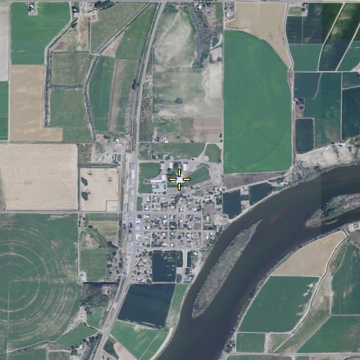 Aerial/Satellite Image of Adrian High School, OR